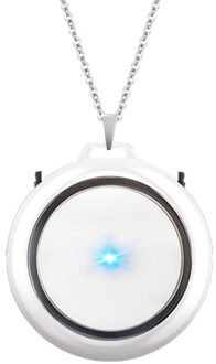 Usb Draagbare Draagbare Luchtreiniger Persoonlijke Mini Ketting Negatieve Ionen Luchtverfrisser Geen Straling Laag Geluidsniveau Voor Volwassen Kid wit