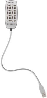 Usb Draagbare Leeslamp 28 Heldere Led-verlichting Flexibele Zwanenhals Voor Notebook Laptop Op/Uit Schakelaar Instelling zwart Bagged