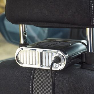 Usb Elektrische Eadrest Auto Fan Auto Koeren Fans Voor Voorstoel Passenger Draagbare Autostoel Fan H zwart