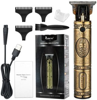 Usb Elektrische Tondeuse Mannen Professionele Haar Trimmer Waterdichte Draadloze Clippers Kapper Haar Snijmachine