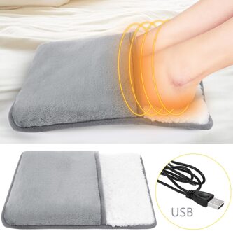 Usb Elektrische Verwarming Pad Voeten Warme Pantoffels Winter Hand/Voet Warmer Wasbare