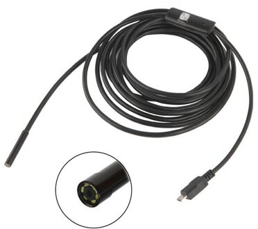 Usb Endoscoop Camera Flexibele IP67 Waterdichte 6 Verstelbare Leds Inspectie Borescope Camera Micro Usb Otg Type C Voor Android Pc 1.5m