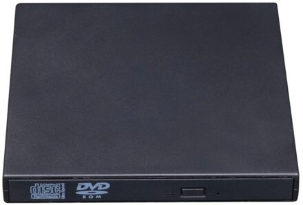 Usb Externe Cd Vcd Dvd Speler Optische Drive Writer Voor Pc Desktop Computer Ondersteuning Cd, vcd En Dvd Disc Optische Drives zwart