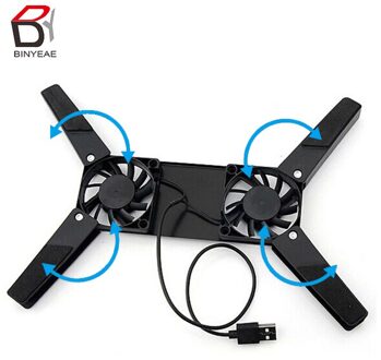 Usb Fan Koeler Koeler Led Mini Octopus Pc Draagbare Opvouwbare Twin Fans Cooler Cooling Pad Opvouwbare Koeler Computer Cooling Pad