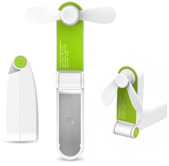 Usb Fan Wearable Hand Gratis Fan Bladeless Usb Oplaadbare Persoonlijke Nekband Fan Sport Portable Cooling Fans groen