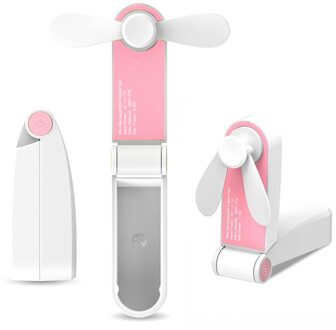 Usb Fan Wearable Hand Gratis Fan Bladeless Usb Oplaadbare Persoonlijke Nekband Fan Sport Portable Cooling Fans roze