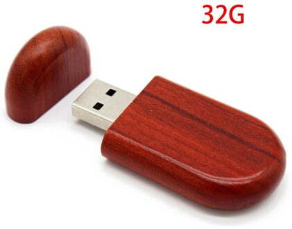 Usb Flash Drive Rood Hout Computer Externe Opslag Apparaat Universele USB2.0 Memory Stick Lichtgewicht