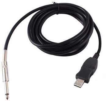 Usb Gitaar Kabel 3 Meter Elektrische Gitaar Kabel Usb Gitaar Recorder 10 Ft Usb Naar 1/4 Inch Gitaar Kabel Plug en Spelen Jam Record O