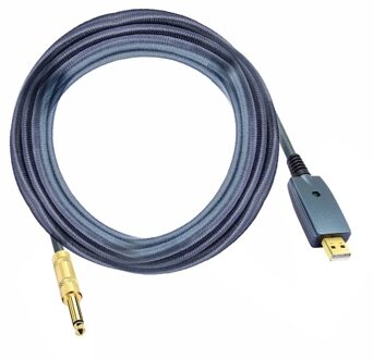 USB Guitar Cable Electric Guitar Accessories Guitar Audio Connector Cord Adapter 6.35mm Guitar Cable Interface