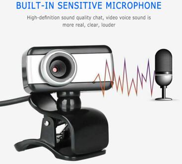 Usb Hd Webcam Met Microfoon Web Camera Flexibele Draaibare Hoge Resolutie Webcam Voor Computer Pc Laptop Desktop
