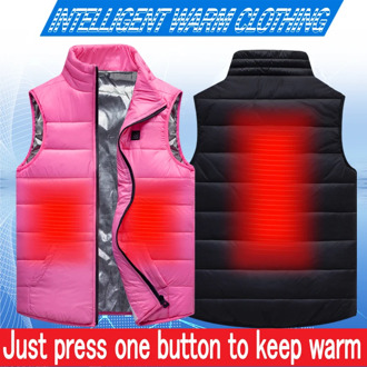USB Heating Children Winter Vest Outdoor Kids Super Warm Outerwear Coat For Boys Girls 110-170 CM Waistcoat (Without Battery)