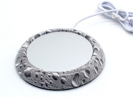 Usb Houtnerf Cup Warmer Warmte Drank Mok Mat Houd Drankje Warme Kachel Mokken Coaster Water drop patroon