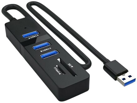 Usb Hub 3.0 Multi Usb 3.0 Hub Usb Splitter High Speed 3 Poorten Tf Sd Kaartlezer Alles In Een voor Pc Computer Accessoires
