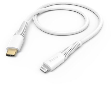 USB-Kabel, USB-C naar Lightning, 1.5m Oplader Wit