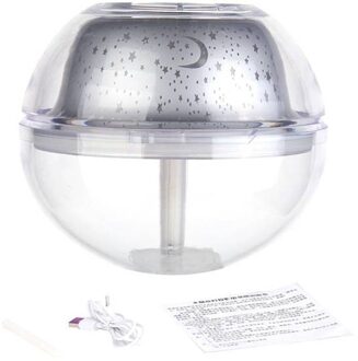 USB Kleurrijke LED Projector Licht diffusore ambiente Luchtbevochtiger reed diffuser sticksCrystal Projectie Lamp Night Lamp