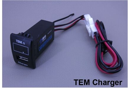 USB Lader Autolader USB Connector Voltage Display Temperatuur Audio Charger VOL. V TEM Voor Suzuki solio TEM lader
