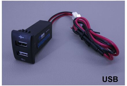 USB Lader Autolader USB Connector Voltage Display Temperatuur Audio Charger VOL. V TEM Voor Suzuki solio