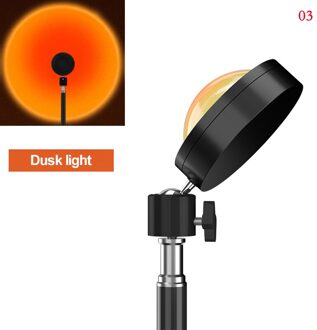 Usb Led Light Rainbow Zonsondergang Projectie 180 Graden Rotatie Rainbow Projectie Lamp Voor Thuis Party Woonkamer Slaapkamer Lampen Bruin