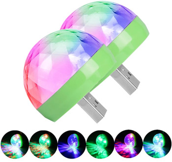USB led Party Lights Music Sensor USB Mini Disco DJ Stage Lighting Effect Light Crystal Magic Ball Lamp for Home Party Karaoke