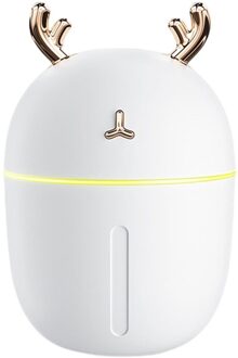 Usb Luchtbevochtiger Auto Huishouden Slaapkamer Kleine Mini Lucht Geur Zuivering Spuit Water Aanvullen Instrument Airconditioning wit