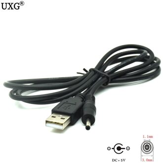 USB Male naar DC 3.0mm 3.0x1.1mm plug connector 5v 2A charger power kabel voor huawei mediapad 7 ideos S7 S7-Slim 301U S7-301