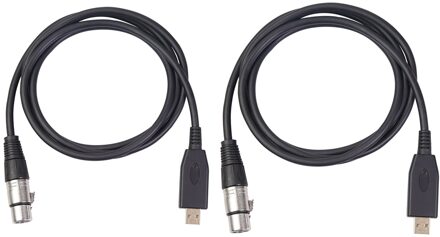 Usb Male Naar Xlr Female Kabel Cord Adapter Microfoon Mic Link Kabel Studio Audio Link Kabel 10ft