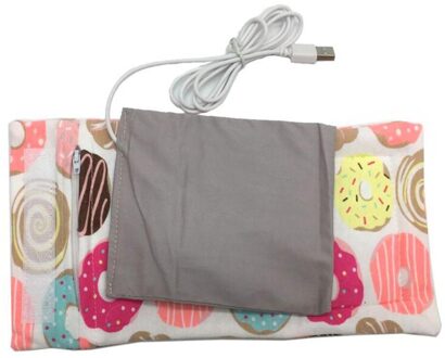 Usb Melk Water Warmer Reizen Wandelwagen Geïsoleerde Tas Baby Verpleging Fles Heater Praktische Draagbare Donuts