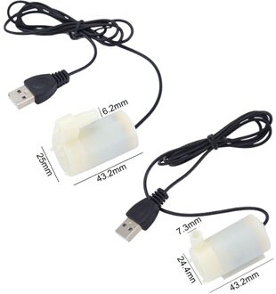 Usb Micro Dompelpomp En Amfibische Dc Motor Pomp Waterpomp 5V 2 ~ 3L/Min Horizontale, Verticale vertical type