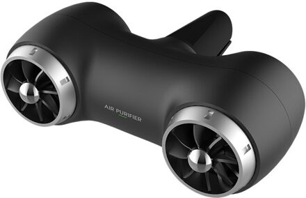 Usb Mini Auto Luchtreiniger Cleaner Negatieve Ionen Thuis Voertuig Air Cleaner Verwijder Formaldehyde Auto Luchtreiniger zwart