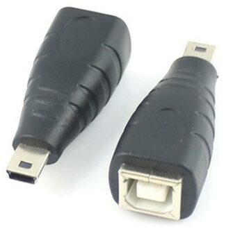 USB Mini B male to USB B female adapter - small