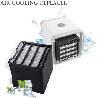 Usb Mini Draagbare Airconditioner Luchtbevochtiger Purifier Led Light Desktop Air Cooling Fan Koeler Ventilator Voor Office Home Hvac Systemen