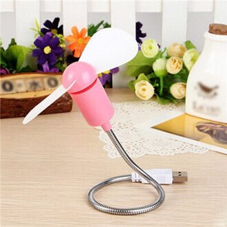 Usb Mini Ventilator Notebook Desktop Koelventilator Koeler Plastic Te Dragen Airconditioning Apparaten Voor Computer En Power Bank roze