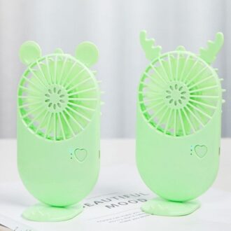 Usb Mini Vouw Kan Voeg Water Fans Draagbare Houden Kleine Fans Originaliteit Kleine Elektrische Huishoudelijke Apparaten Desktop Elektrische Ventilator groen willekeurig 1stk