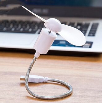 Usb Mini Vouw Kan Voeg Water Fans Draagbare Houden Kleine Fans Originaliteit Kleine Elektrische Huishoudelijke Apparaten Desktop Elektrische Ventilator wit 1stk