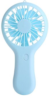 Usb Mini Wind Power Handheld Fan Ultra-Stille En Handig Fan Draagbare Student Kantoor Leuke Kleine Koeling fans #4 Blauw