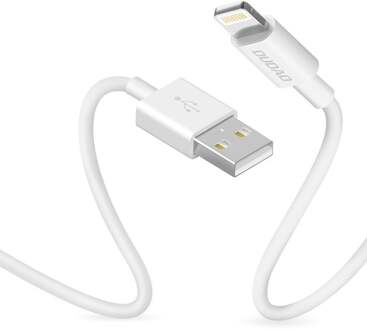 USB naar Lighting iPhone oplader - 3A Fast charge oplaadkabel - Datakabel - 1 Meter - Wit