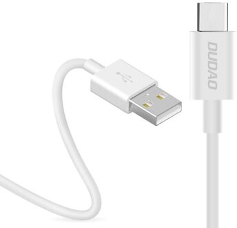 USB naar USB-C oplader - 3A Fast charge oplaadkabel - Datakabel - 1 Meter - Wit