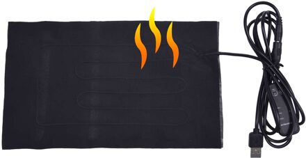 Usb Opgeladen Kleding Verwarming Pad Reptile Verwarming Mat Timing-Multifunctionele Warmer Verwarming Pad Voor Vest Mensen Huisdier 20x10cm
