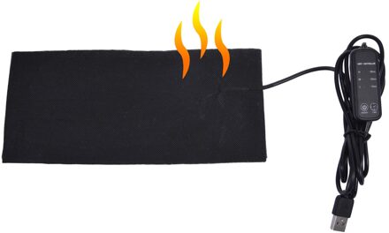 Usb Opgeladen Kleding Verwarming Pad Reptile Verwarming Mat Timing-Multifunctionele Warmer Verwarming Pad Voor Vest Mensen Huisdier 25x15cm