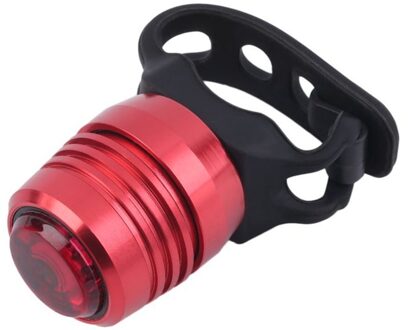 Usb Oplaadbare 3-Mode Fiets Achterlicht Fiets Staart Achter Waarschuwing Rood Licht Lamp Aluminium + Siliconen 2