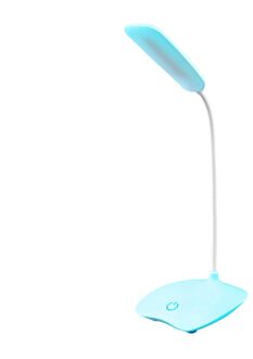 USB Oplaadbare 3 Modes Verstelbare LED Bureaus Lamp Student Studie Licht 360 Graden Gratis LED Tafel Leeslamp blauw