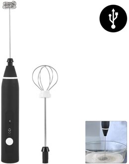 Usb Oplaadbare Blender Melkopschuimer Handheld Elektrische Mixer Schuim Maker Roestvrij Garde 3 Speed Voor Koffie Cappuccino