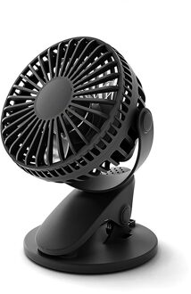 Usb Oplaadbare Clip Desktop Tafel Ventilator Mini Draagbare Klem 360 Graden Roterende Ventilator Koeling Luchtkoeler 2600Mah Batterij