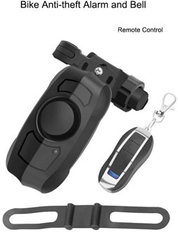 Usb Oplaadbare Draadloze Afstandsbediening Anti-Diefstal Trilalarm Motorfiets Fiets Security Lock 110dB Fietsbel Hoorn