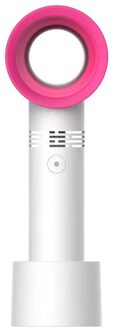 Usb Oplaadbare Draagbare Bladeless Fan Handheld Mini Koeler Geen Blad Handy Fan Met 3 Ventilator Snelheid Niveau Led Indicator wit