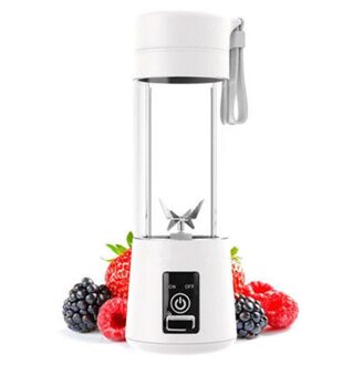 Usb Oplaadbare Draagbare Blender Mini Juicer Multifunctionele Usb Opladen Sap Cup Fruit Elektrische Sap Mengbeker wit
