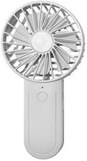 Usb Oplaadbare Handheld Fan Met Telescopische Haak Mute Draagbare Mini Blower Voor Zomer Reizen Outdoor DRSA889 wit