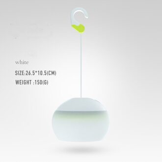 Usb Oplaadbare Led Draagbare Lantaarn Camping Tent Lamp Met Opknoping Voor Outdoor Activiteiten Werken Emergency Lamp wit