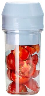 Usb Oplaadbare Mini Blender Draagbare Persoonlijke Smoothie Juicer Mixer Met 4 Stuks Messen Voor Home Office Travel Blauw