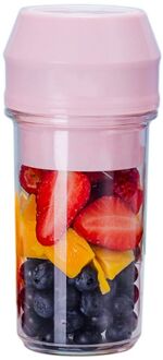 Usb Oplaadbare Mini Blender Draagbare Persoonlijke Smoothie Juicer Mixer Met 4 Stuks Messen Voor Home Office Travel Roze